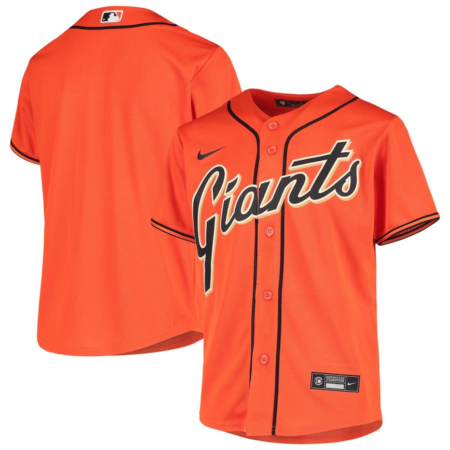 Cheap Youth San Francisco Giants Nike Orange Alternate Replica MLB Jerseys
